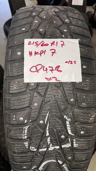NASTARENKAAT 215/60R17 100T Nokian HKPL 7 hyvä dot12 Q478