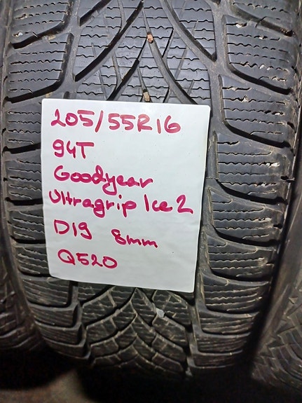 Kitkarenkaat 205/55R16 94T Goodyear UltraGrip Ice 2 Q520