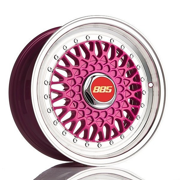 Uudet 885 Classic RS Pink 7x15 4x100 ja 4x114 ET20 KR67 aluvanteet rahteineen