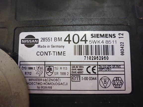 Nissan almera ohjausboxi cont-time 2001