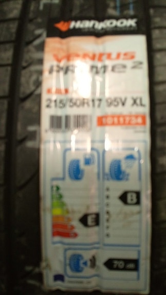 215/50R17 Hankook Ventus+ Toyotan alut