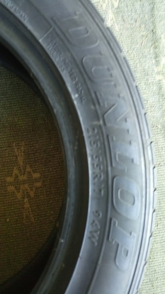 2x 215R55R17 Dunlop Sport kesärenkaat