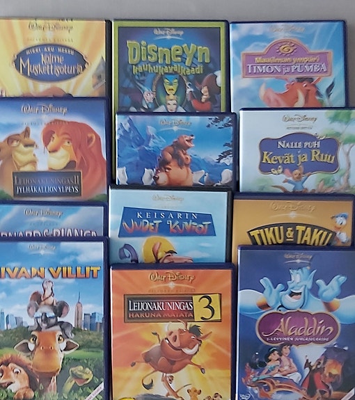 Lasten Disney elokuvia