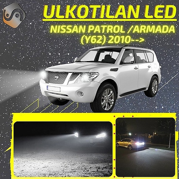 NISSAN PATROL / ARMADA (Y62) Ulkovalojen LED -päivityssarja