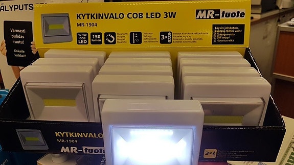 Kytkinvalo Led 3w 240Lum ei sähkön vetoa