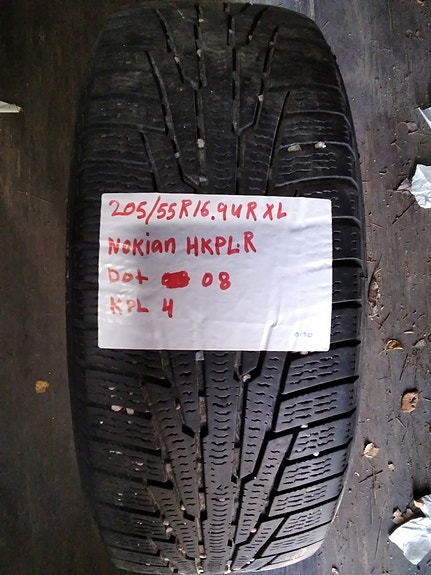 Kitkarenkaat 205/55R16 Nokian HkplR 4kpl