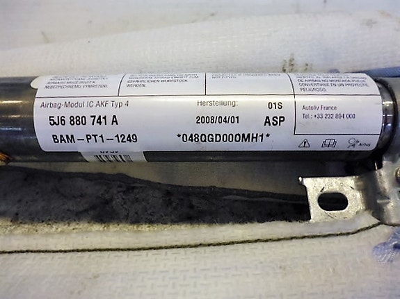 Skoda fabia Airbag verho 2008