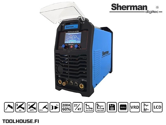 TIG-hitsauskone Sherman digitig 201 M-pro