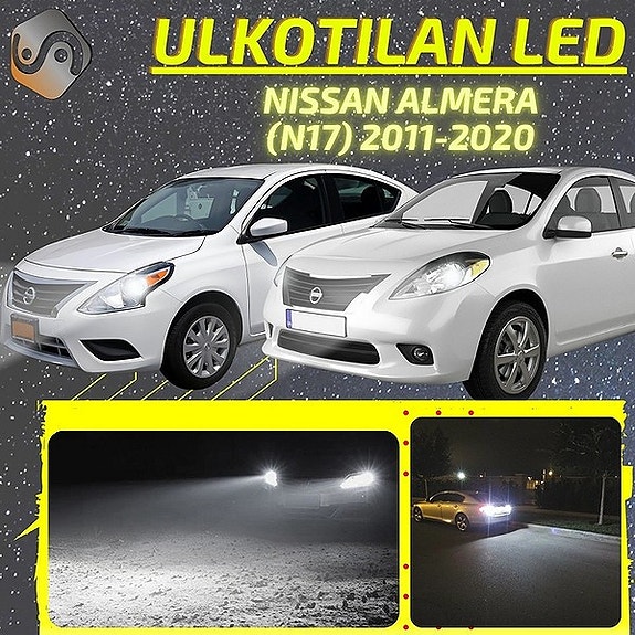 NISSAN ALMERA (N17) Ulkovalojen LED -päivityssarja