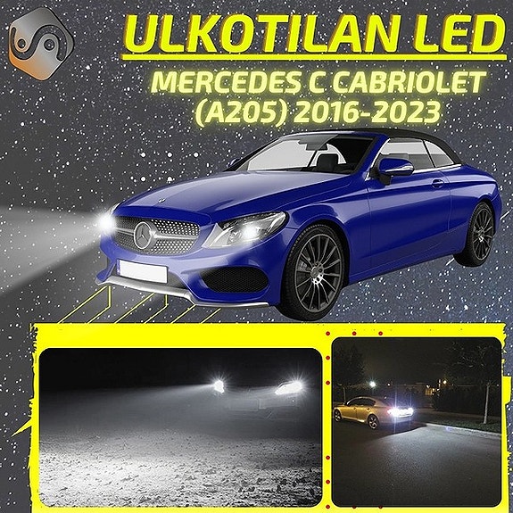 MERCEDES C CABRIOLET (A205) 2016-2023 Ulkotilan LED-valosarja Ajovalot ym.