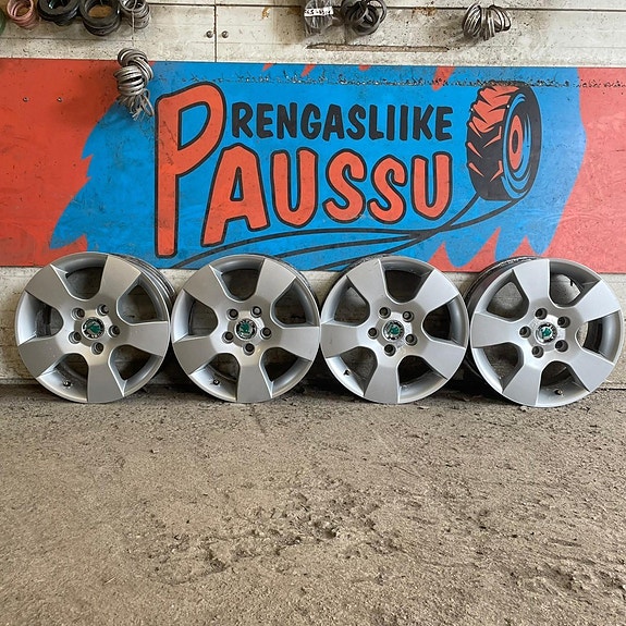Käytetty SKODA vannesarja 5x112 ET 50 KR 57,1 6,5x15"