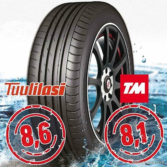 Uudet Nankang 225/35R17 kesärenkaat rahteineen