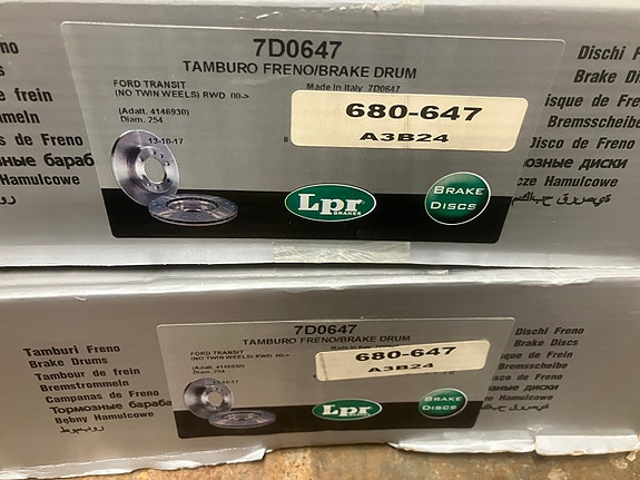 Ford Transit Takajarrurummut 254mm 00-06