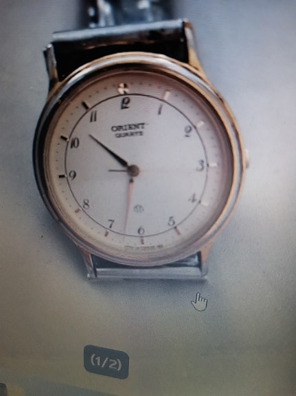 Orient Quartz rannekello valkoinen taulu metalliranneke
