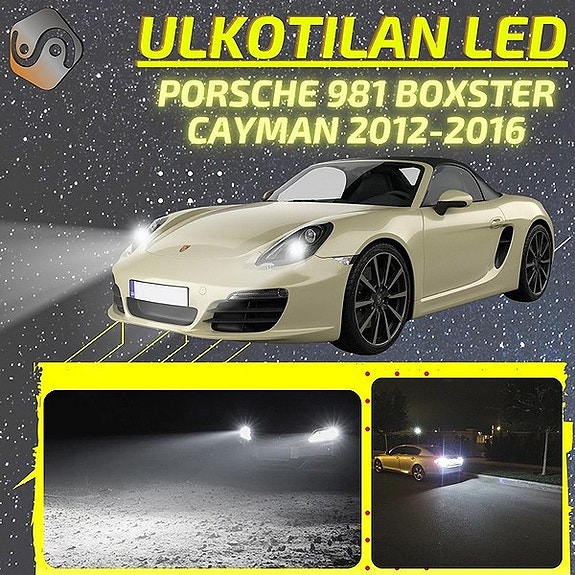 PORSCHE 981 BOXSTER / CAYMAN Ulkovalojen LED -päivityssarja