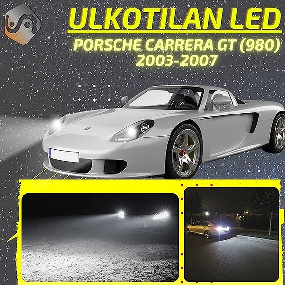 PORSCHE CARRERA GT (980) Ulkovalojen LED -päivityssarja