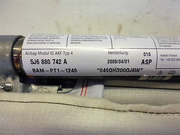 Skoda fabia Airbag verho 2008