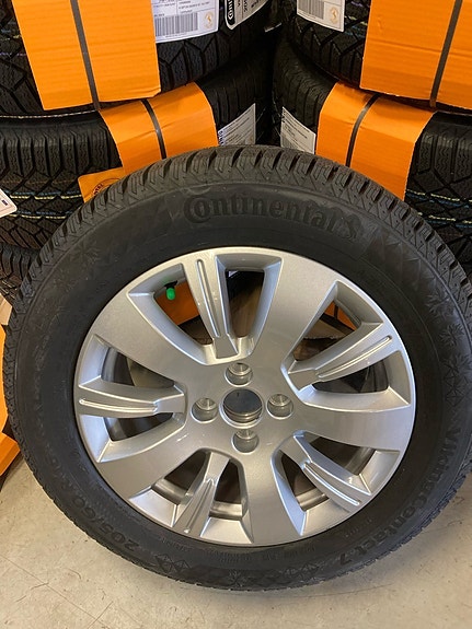 4kpl 205/60r16 Continental kitka + alut 16 4x100