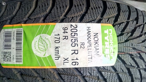 205/55R16 Nokian Hakkapeliitta R2 UUDET TARJOUS