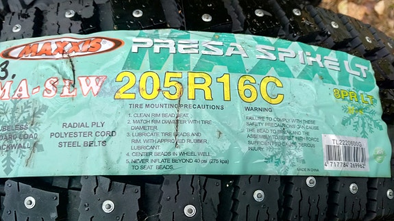 205R16C Maxxis Presa uudet nastarenkaat