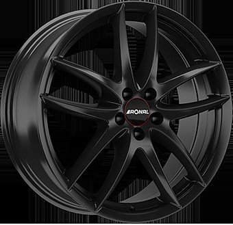 7X17 5X112 ET38 KR76 RONAL R46 gloss black 775kg