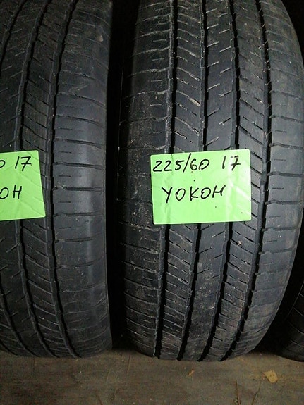 225 60 R 17 yokohama 2 kpl kesärenkaat