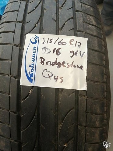 Kesärenkaat 215 60 R17 Bridgestone Q45