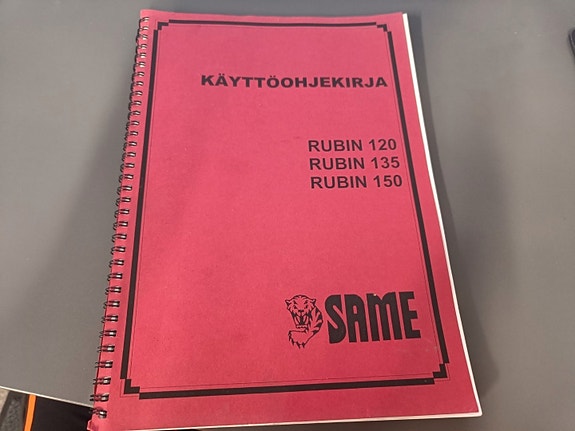 Same Rubin 120, 135, 150 traktorin ohjekirja