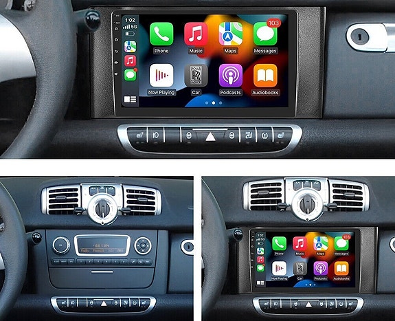 Android soitin 9" näytöllä MB Smart 2010-2015