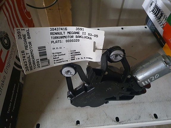 Pyyhkimen moottori Takalasi , Renault Megane 03-05