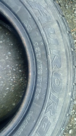 3x 195/70R15 C Aurora RA20 kesärenkaat