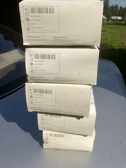 Audi/VW/SEAT/Skoda TDi/TFSi Ilmansuodatin 02- Alkuperäinen 5kpl Erä