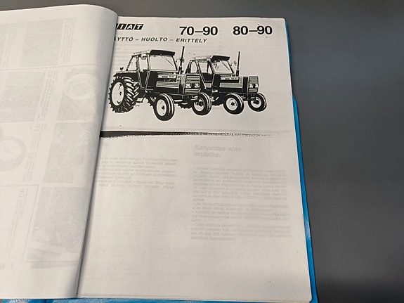 Fiat 70-90 ja 80-90 traktorin ohjekirja