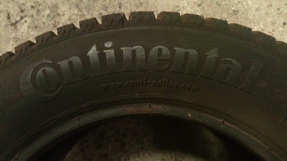 2x 195/65R15 Continental Conti talvirenkaat