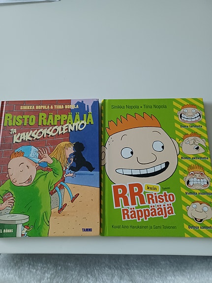Risto Räppääjä kirjat 2 kpl