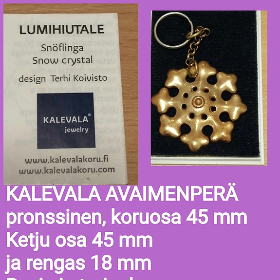 KALEVALA, LUMIHIUTALE- ,  avaimenperäT, pronssi