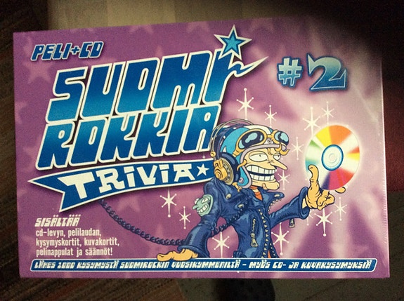 Suomirokkia Trivia 2 Lautapeli + CD/ Uusi!