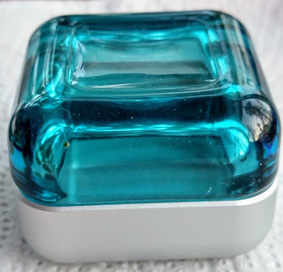 Iittala Vitriini rasia, metalli+lasi