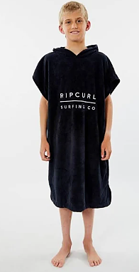 Konkurssimyynti, Rip Curl lasten poncho pyyhe, musta, UUSI