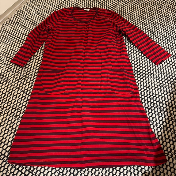 Marimekko tasaraita mekko S uusi