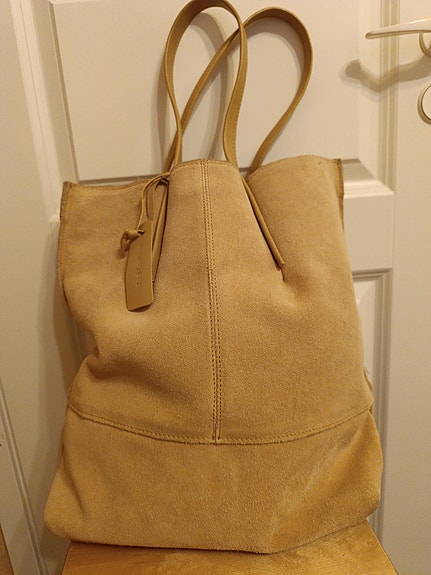 Real leather bag.