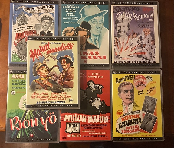 Vanhoja Suomi-filmejä dvd formaatissa