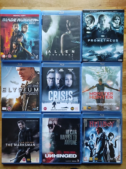 Blu-Ray elokuvia