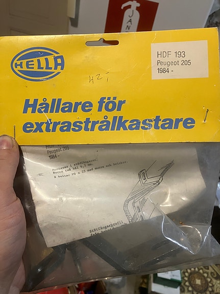 Peugeot 205 Hella Lisävalon Asennussarja
