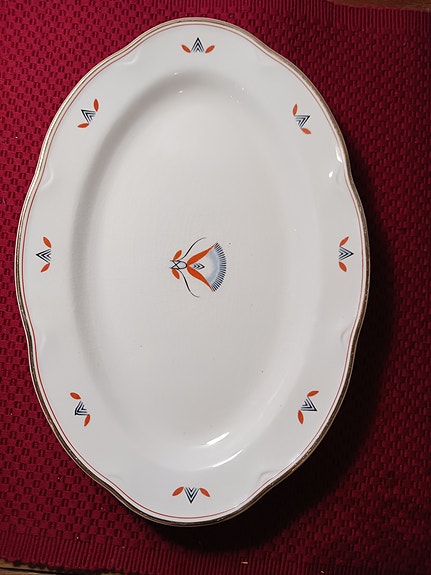 ARABIA Egypti -vati suunnittelija Tyra Lundgren 27x18cm piippuleima