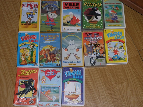 VHS videoita