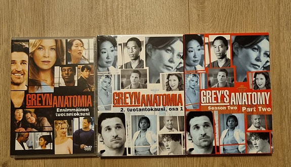Greyn anatomia kaudet 1 ja 2 Dvd