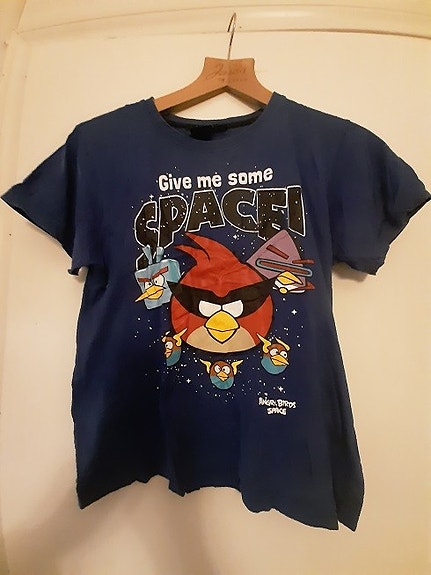 Angry Birds t-paita 158 cm unisex musta