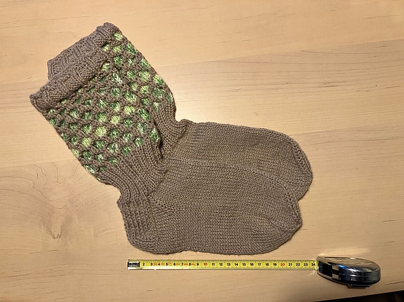 Beiget villasukat (terän pit. 23 cm)