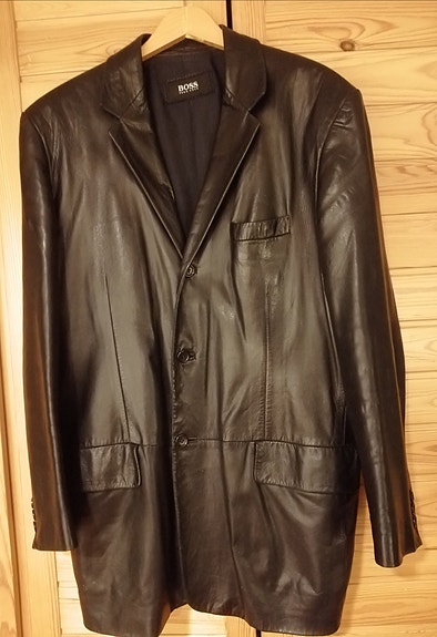 Hugo Boss nahkatakki vintage koko 54